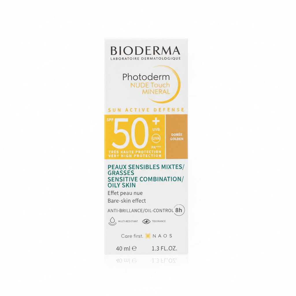 Bioderma Photoderm Nude Touch Mineral SPF 50+ Tono Dorée Golden 40 ml