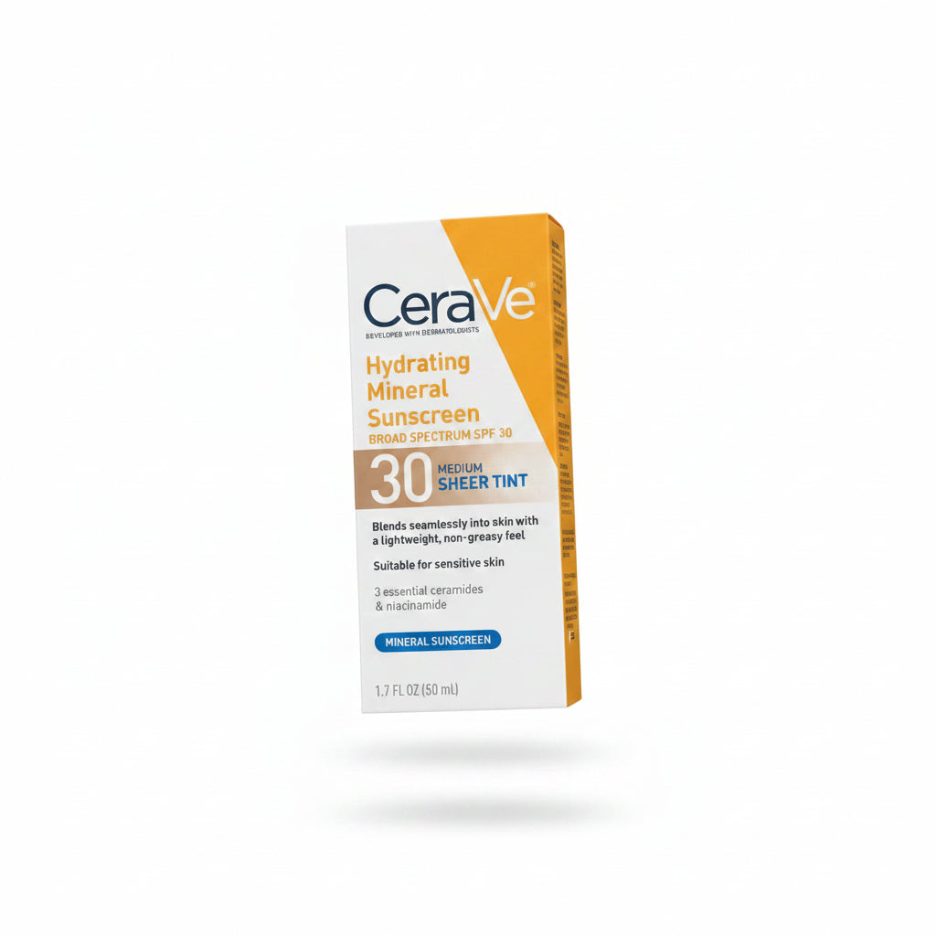 CeraVe Hydrating Mineral Sunscreen Medium Sheer Tint SPF 30 50 ml