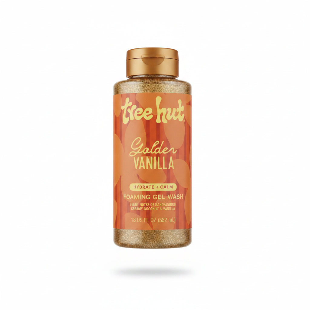 Tree Hut Golder Vanilla Foaming Gel Wash 532 ml