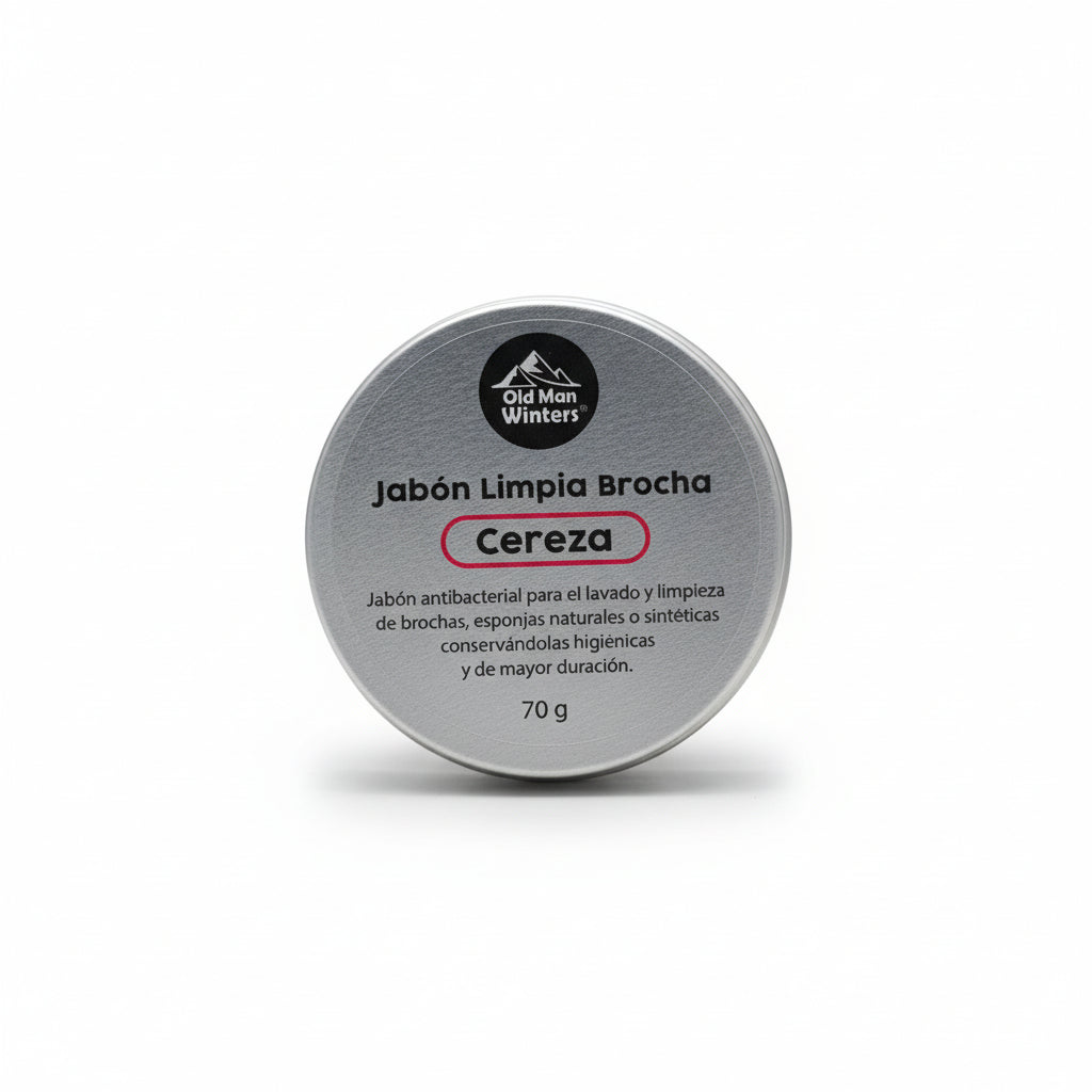 Jabón Limpia Brocha Cereza Old Man Winters 70 g.