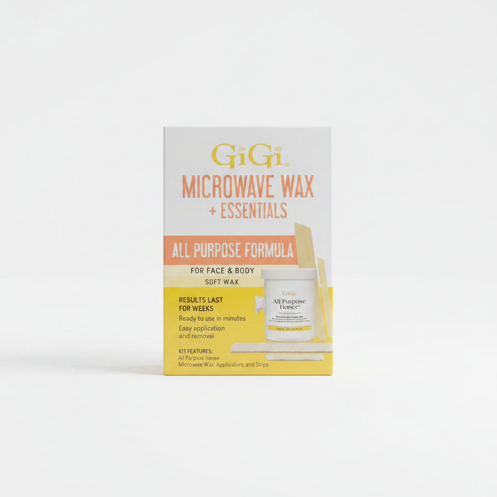 GiGi Microwave Wax + Essentials All Purpose Formula Kit 226 g