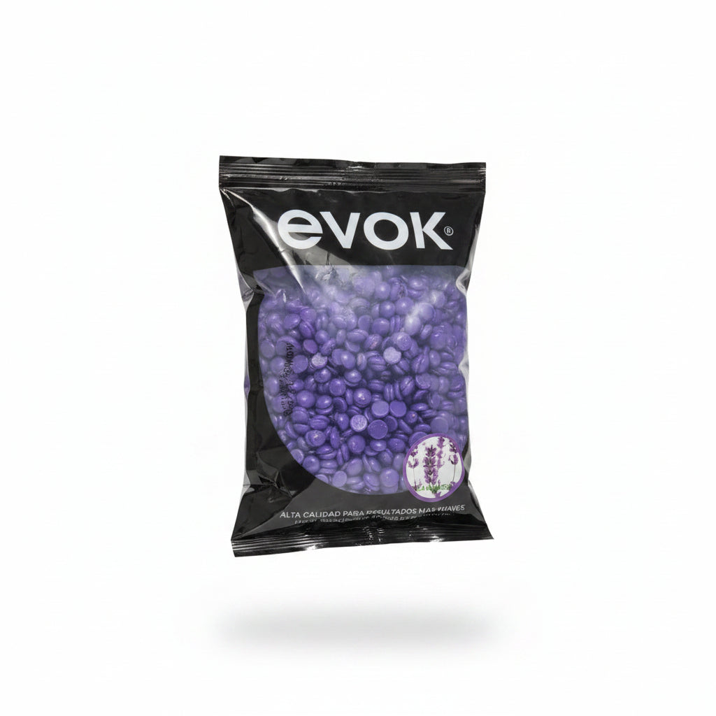 Evok Cera Elástica en Perlas Lavanda 100 g