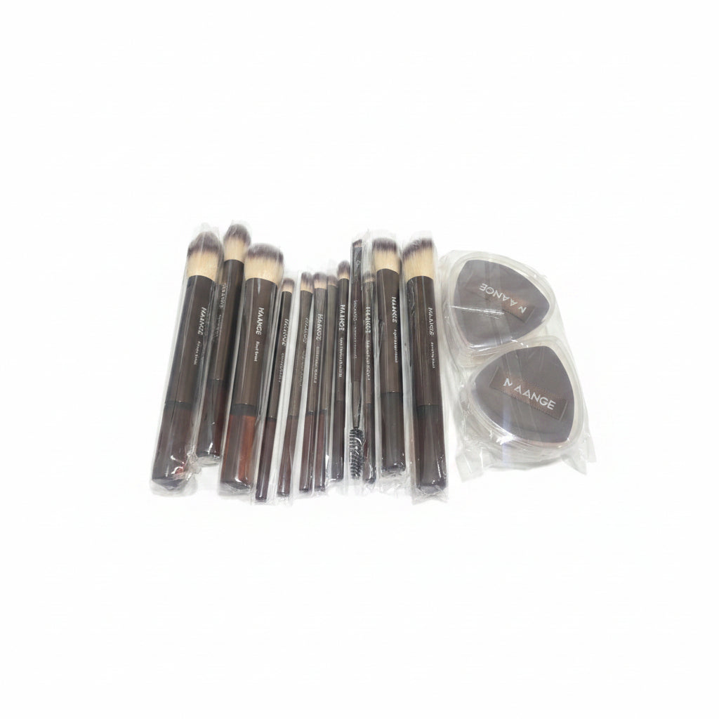 MAANGE Juego de Brochas de Maquillaje y Borlas