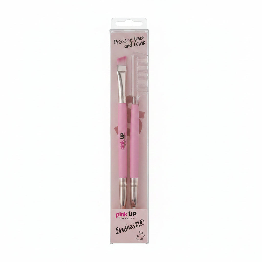 Pink Up Brushes Pro Precision Liner and Comb