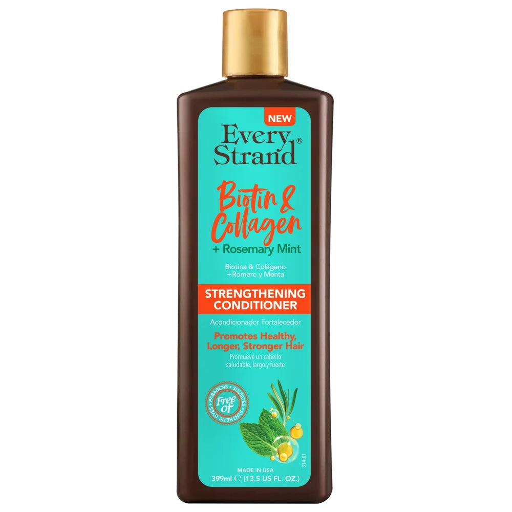 Every Strand® Biotin & Collagen + Rosemary Mint Strengthening Conditioner 399 mL (13.5 FL. OZ.)