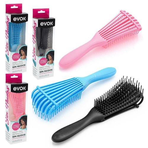 Evok Professional Knot-Free Detangler - Cepillo Flexible