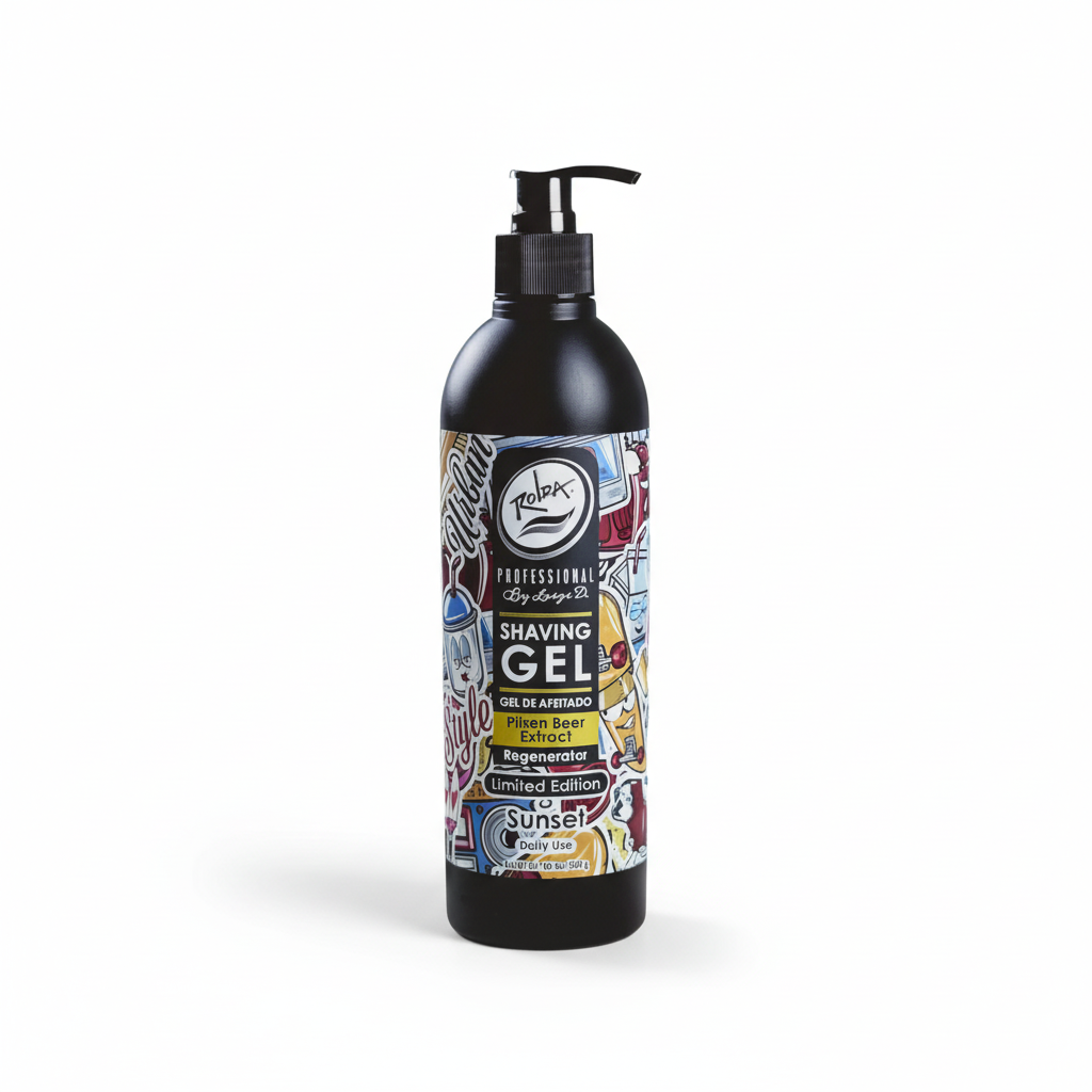 Rolda Professional Shaving Gel Limited Edition - Sunset Pilsen Beer Extract (500 ml)