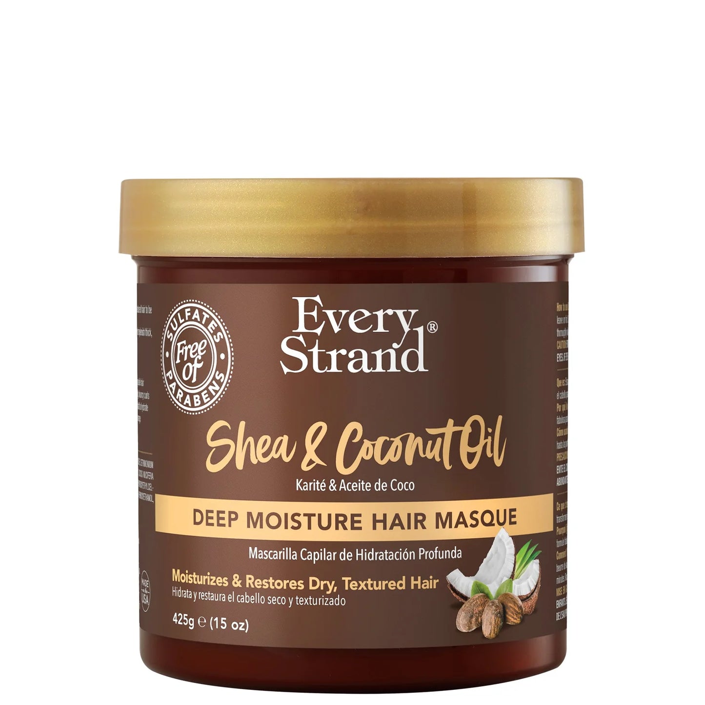 Every Strand® Shea & Coconut Oil Deep Moisture Hair Masque 425 g / 15 oz