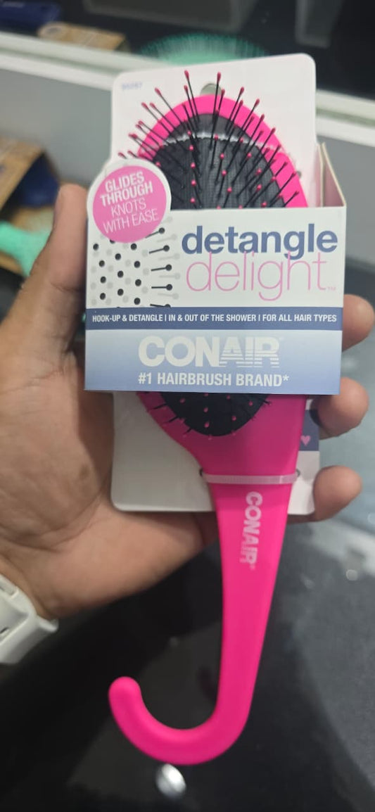 Conair Detangle Delight Shower Hook Hair Brush