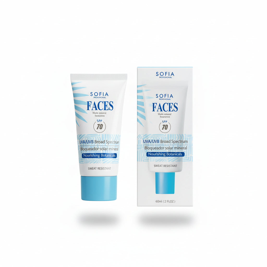 Sofia Professional Faces Matte Mineral Sunscreen SPF 70 60ml