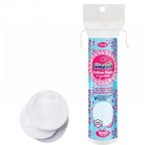 Ultra Compact Cotton Pads 100% Pure Cotton 120pcs