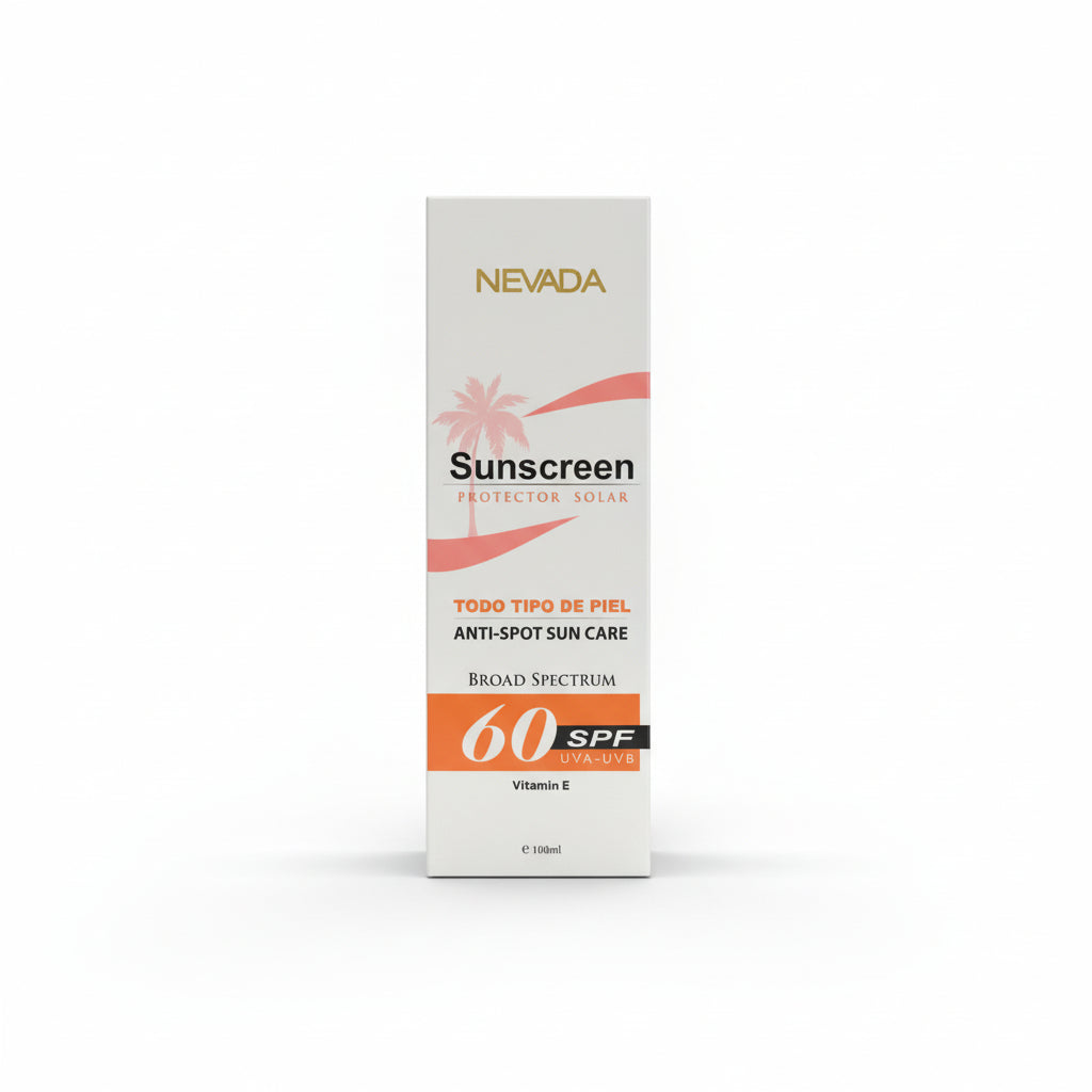 Nevada Sunscreen Anti-Spot Sun Care SPF 60 Vitamin E 100ml