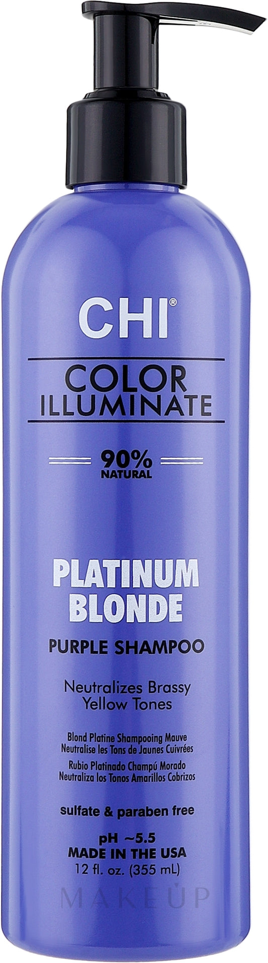 CHI Color Illuminate Platinum Blonde Purple Shampoo 355 ml