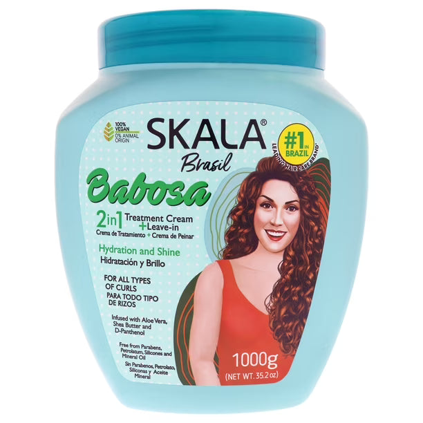 SKALA BRASIL BABOSA CREMA DE TRATAMIENTO 2 EN 1 + LEAVE-IN 1000G