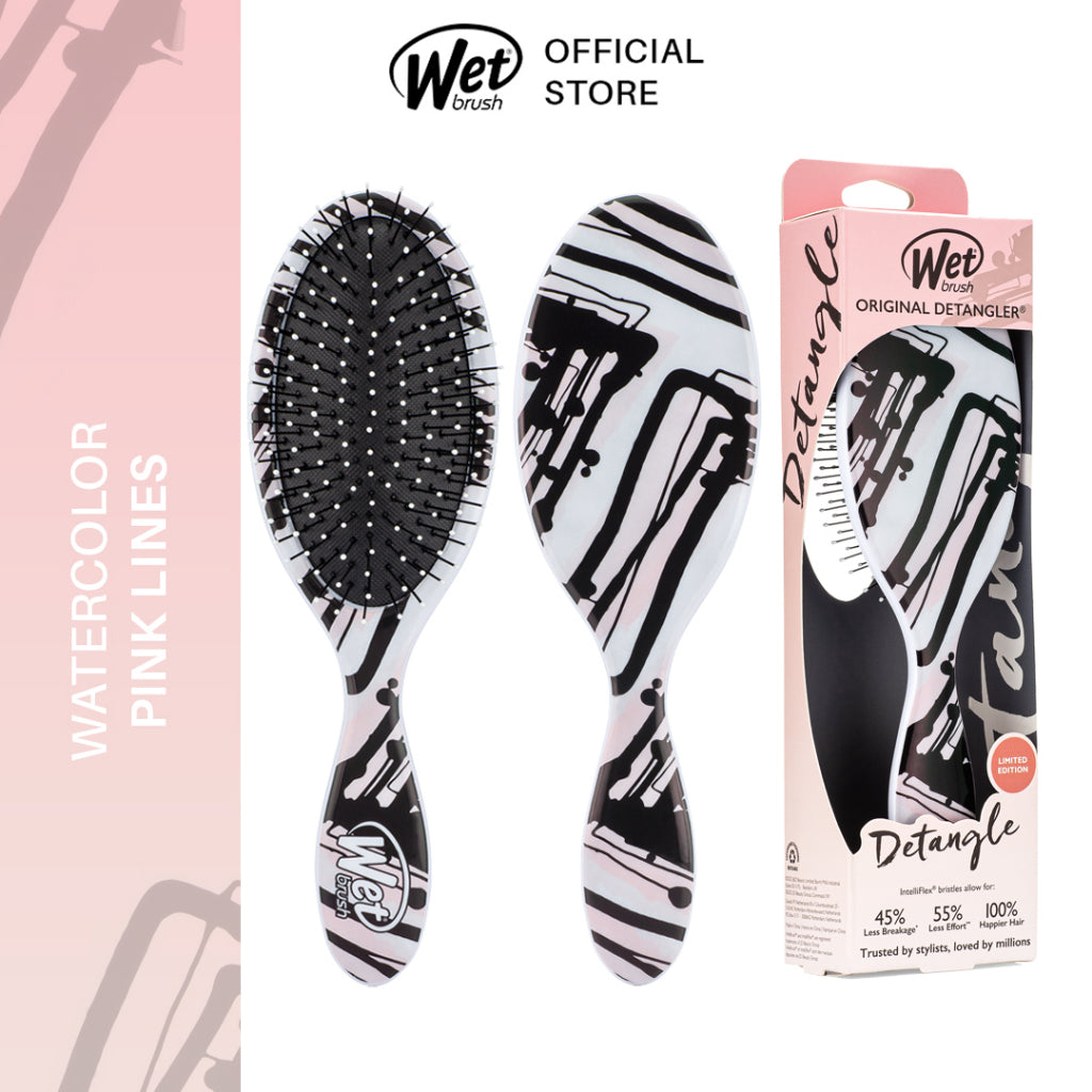 Wet Brush Watercolour Motif Shine Enhancer - Pink Lines