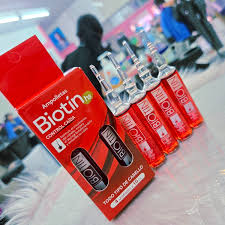 Biotín H3 Ampolletas Control Caída Todo Tipo de Cabello 2 unidades x 10cc