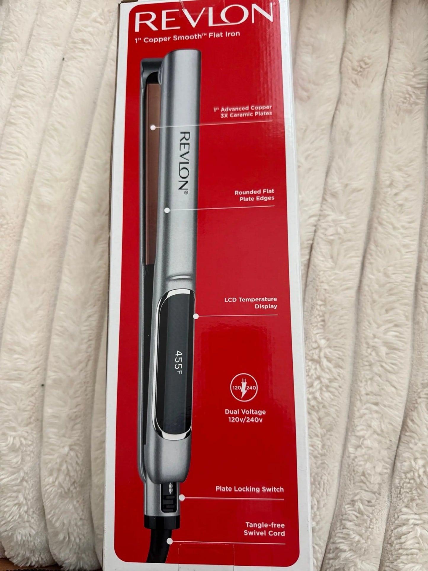 REVLON® 1" Copper Smooth™ Advanced Copper + Ceramic Flat Iron (RVST2175)