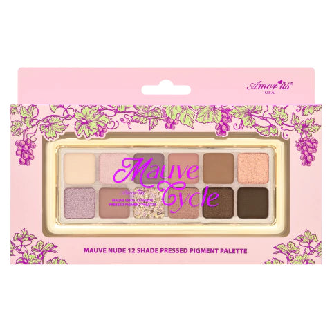 Amor Us Mauve Cycle Pressed Pigment Palette 12 Tonos