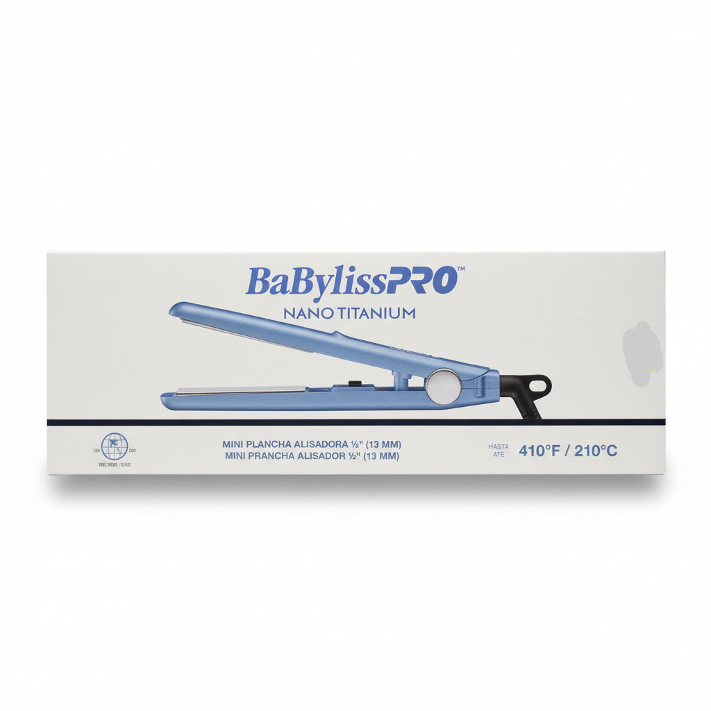 BaBylissPRO® Nano Titanium™ Mini Plancha Alisadora de ½" (13 mm) BABNT3050