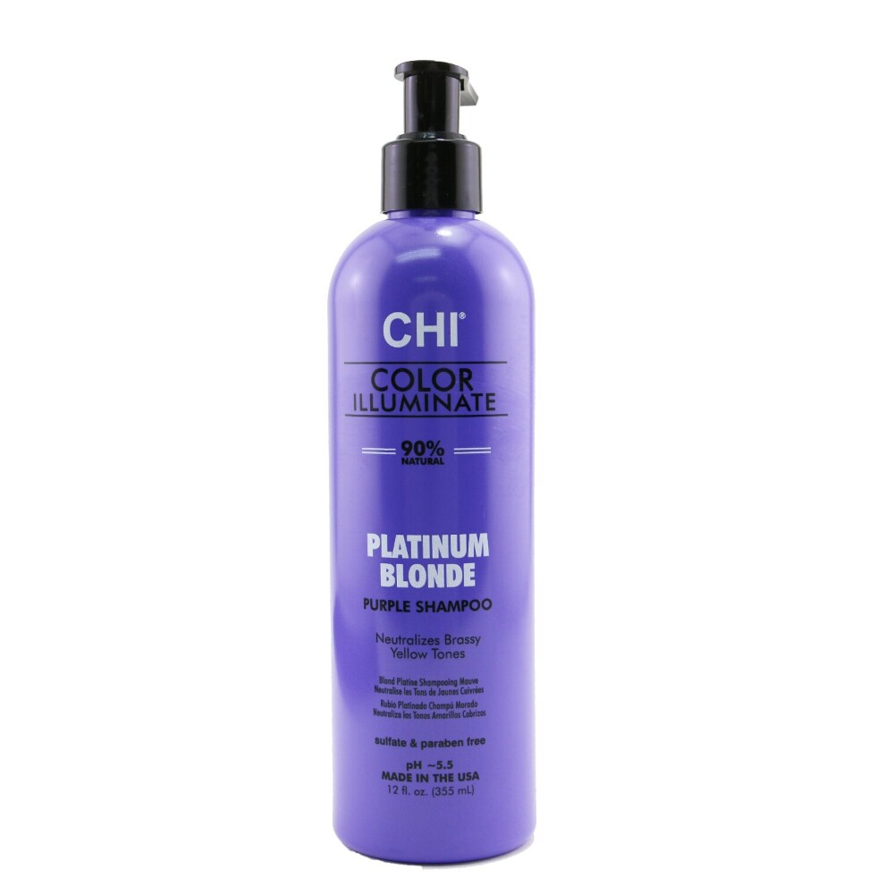 CHI Color Illuminate Platinum Blonde Purple Shampoo 355 ml