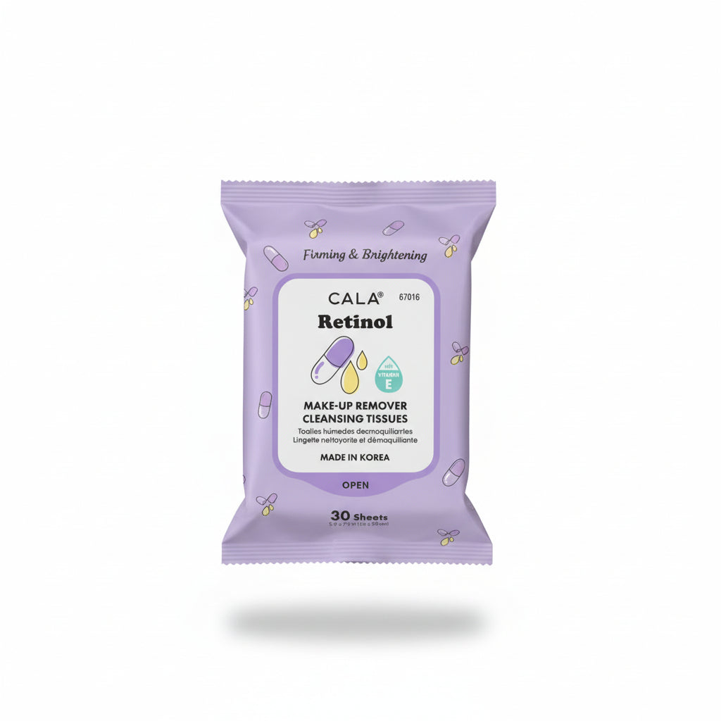 Cala Retinol Make-Up Remover Cleansing Tissues 30 Sheets