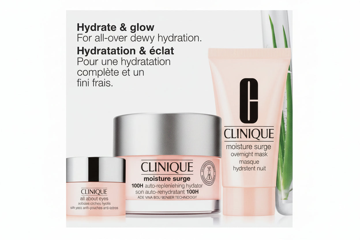 Set Clinique Hydrate & Glow Moisture Surge 100H