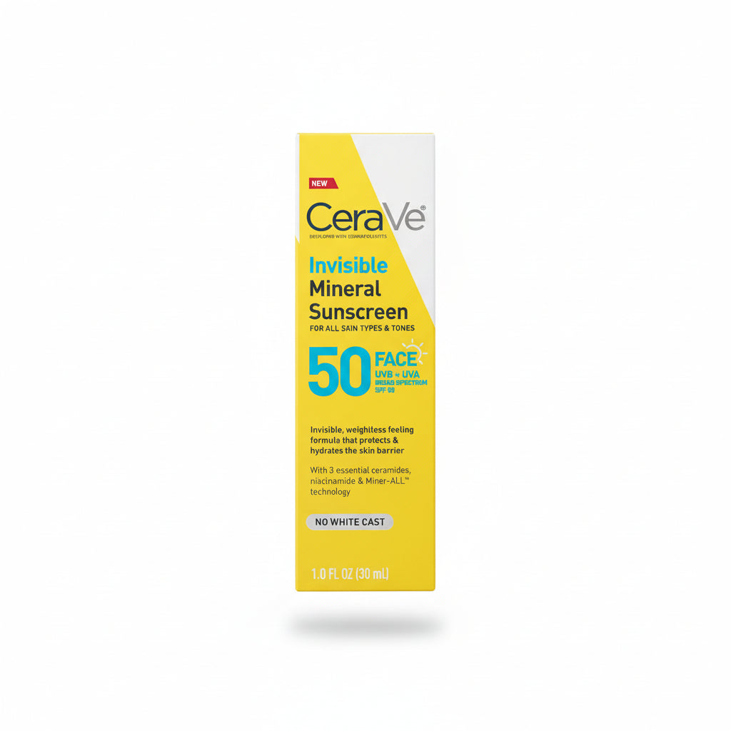 CeraVe Invisible Mineral Sunscreen Face SPF 50 48 ml