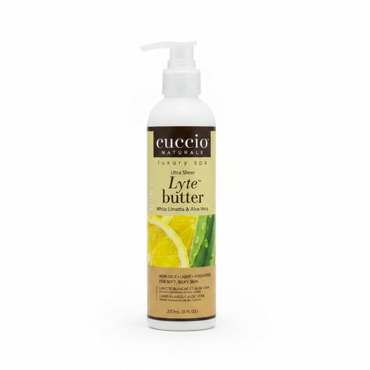 Cuccio Naturale Ultra Sheer Lyte Butter White Limetta & Aloe Vera 237 ml