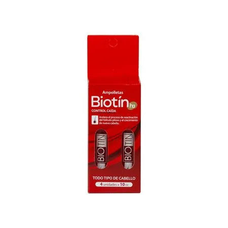 Biotín H3 Ampolletas Control Caída Todo Tipo de Cabello 2 unidades x 10cc