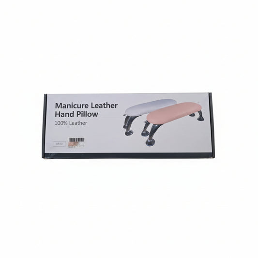 Manicure Leather Hand Pillow 100% Leather White