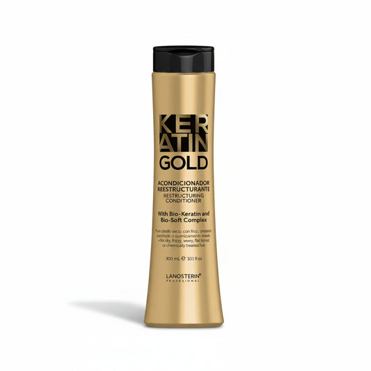 Lanosterin Profesional Keratin Gold Acondicionador Reestructurante - 300 ml (10.1 fl oz)