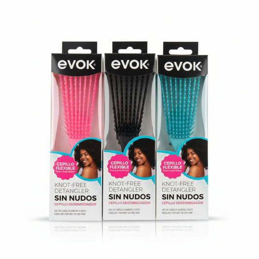 Evok Professional Knot-Free Detangler - Cepillo Flexible