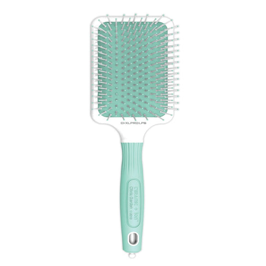 Olivia Garden Ceramic + Ion Pastels Paddle Brush (Mint)