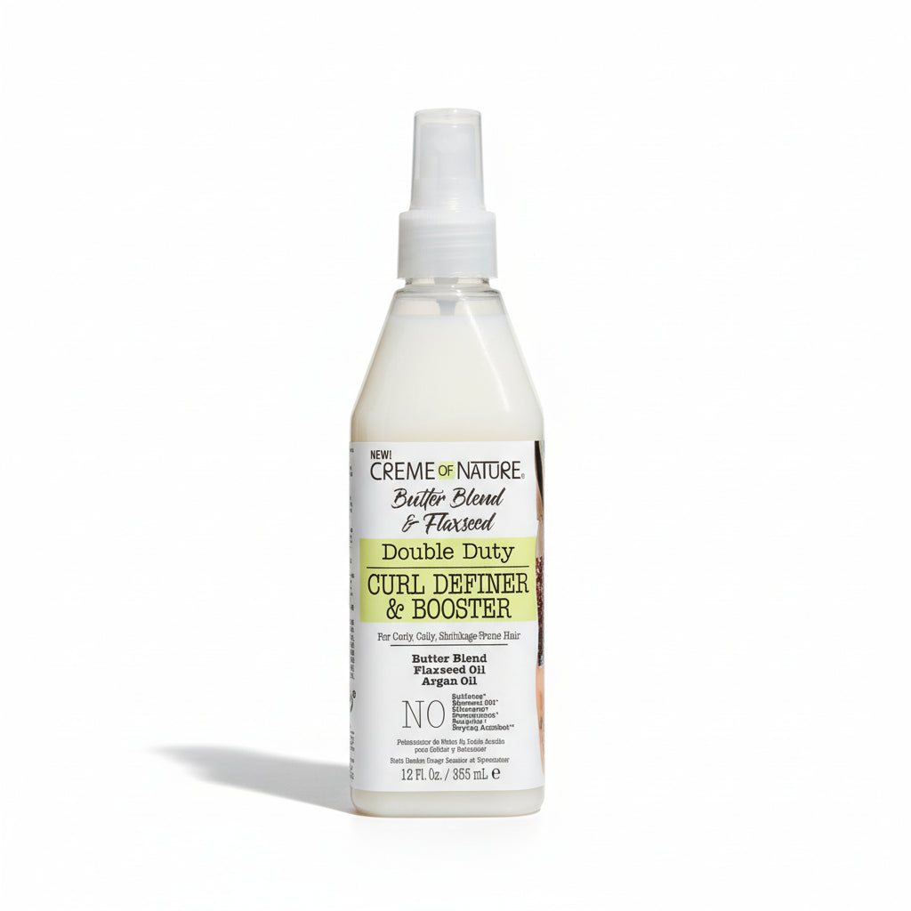 Creme of Nature Butter Blend & Flaxseed Double Duty Curl Definer & Booster 355ml