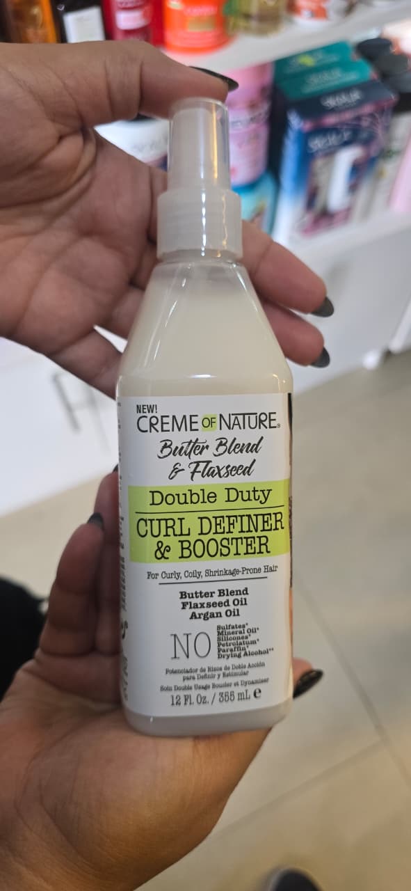 Creme of Nature Butter Blend & Flaxseed Double Duty Curl Definer & Booster 355ml