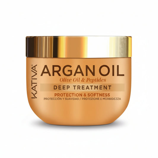Kativa Argan Oil Protection Softness & Shine Intensive Repair Treatment - 300 ml (10.1 fl oz)