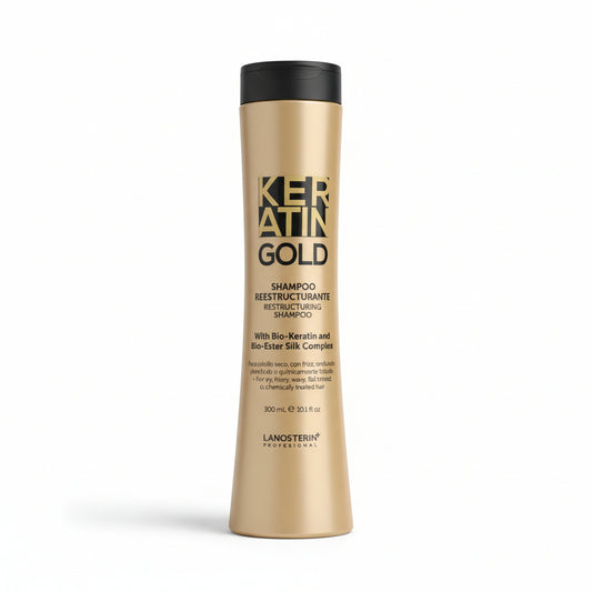 LANOSTERÍN® PROFESIONAL Keratin Gold Shampoo Reestructurante (300 mL)