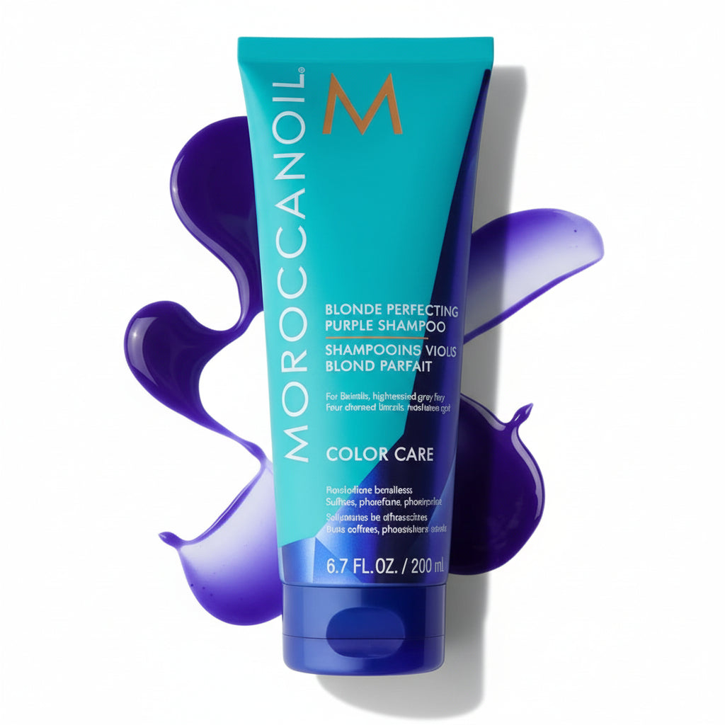 Moroccanoil Blonde Perfecting Purple Shampoo 200 ml (6.7 fl. oz.).