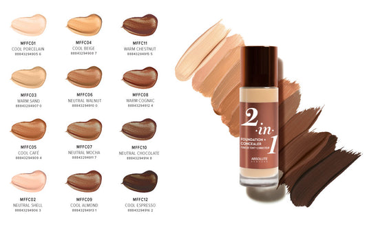 Absolute New York 2-in-1 Foundation + Concealer 35ml