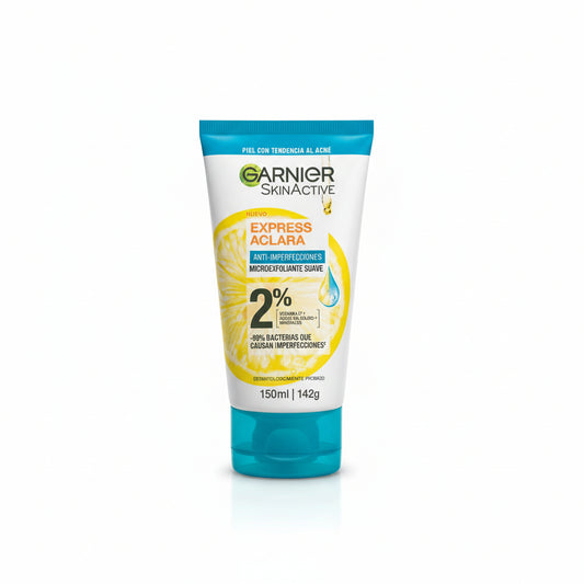 Garnier SkinActive Express Aclara Anti-Imperfecciones Microexfoliante Suave 150 ml