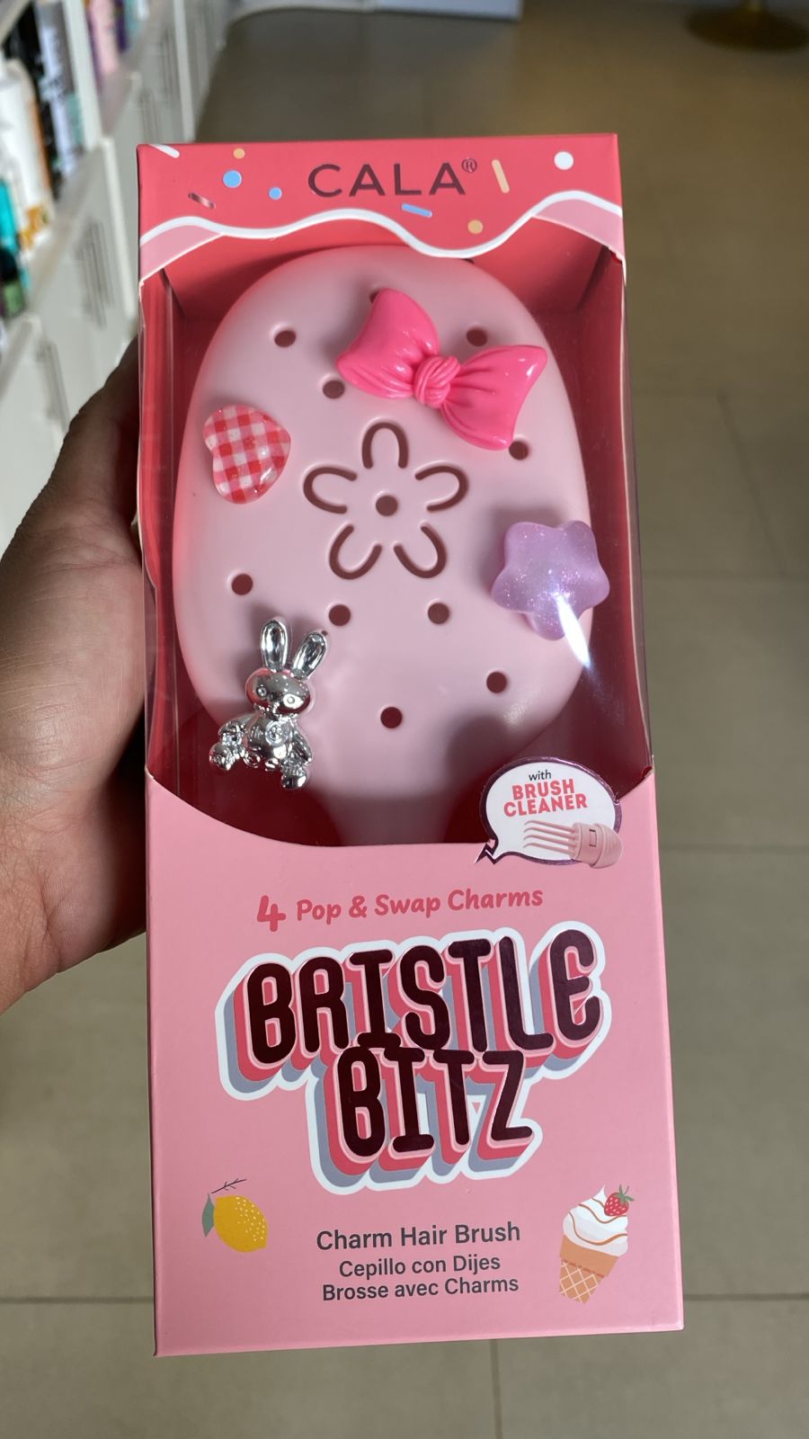 CALA Bristle Bitz Charm Hair Brush (Cepillo con dijes personalizables)