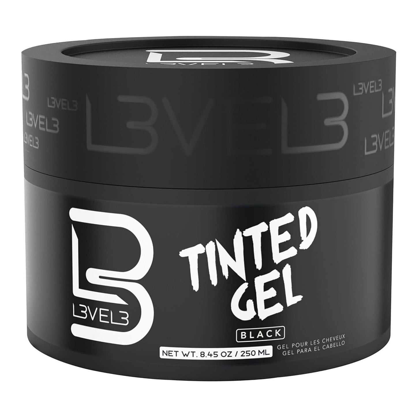 L3VEL3™ Tinted Hair Gel Black Color - 250 ml