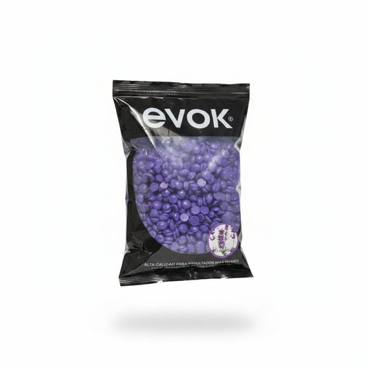 Evok Cera Elástica en Perlas Lavanda 100 g