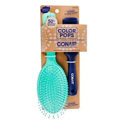 Conair Color Pops Detangling & Treatment Hairbrush Set