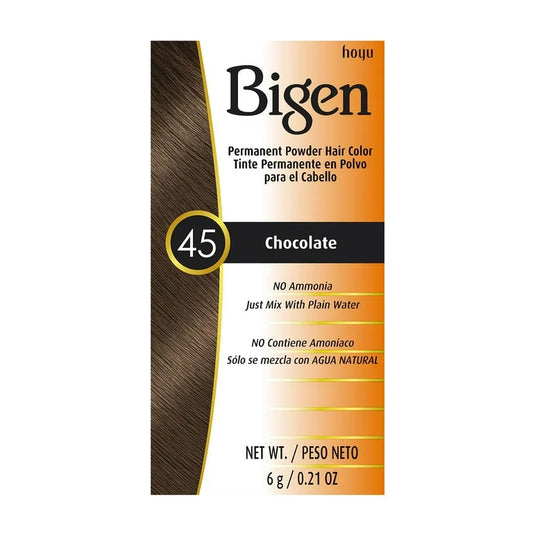 Bigen Permanent Powder Hair Color 45 Chocolate 6 g