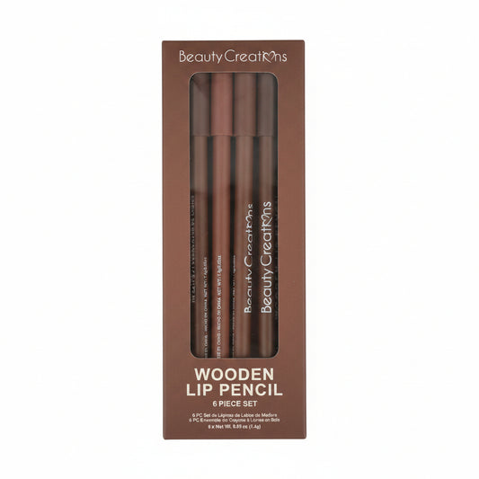 Beauty Creations Wooden Lip Pencil 6 Piece Set
