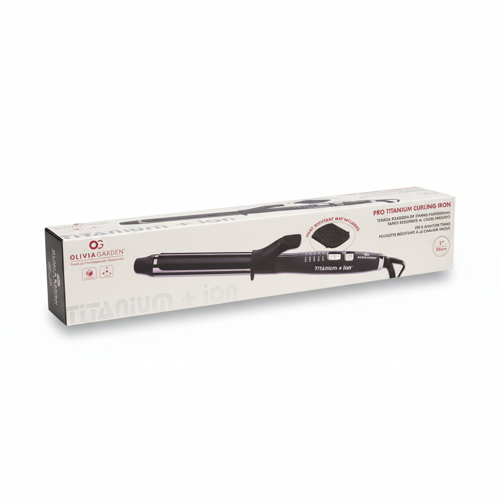 Olivia Garden® Titanium + ion™ Professional Curling Iron 1" (25 mm)