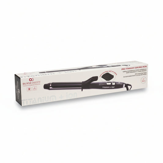 Olivia Garden® Titanium + ion™ Professional Curling Iron 1" (25 mm)