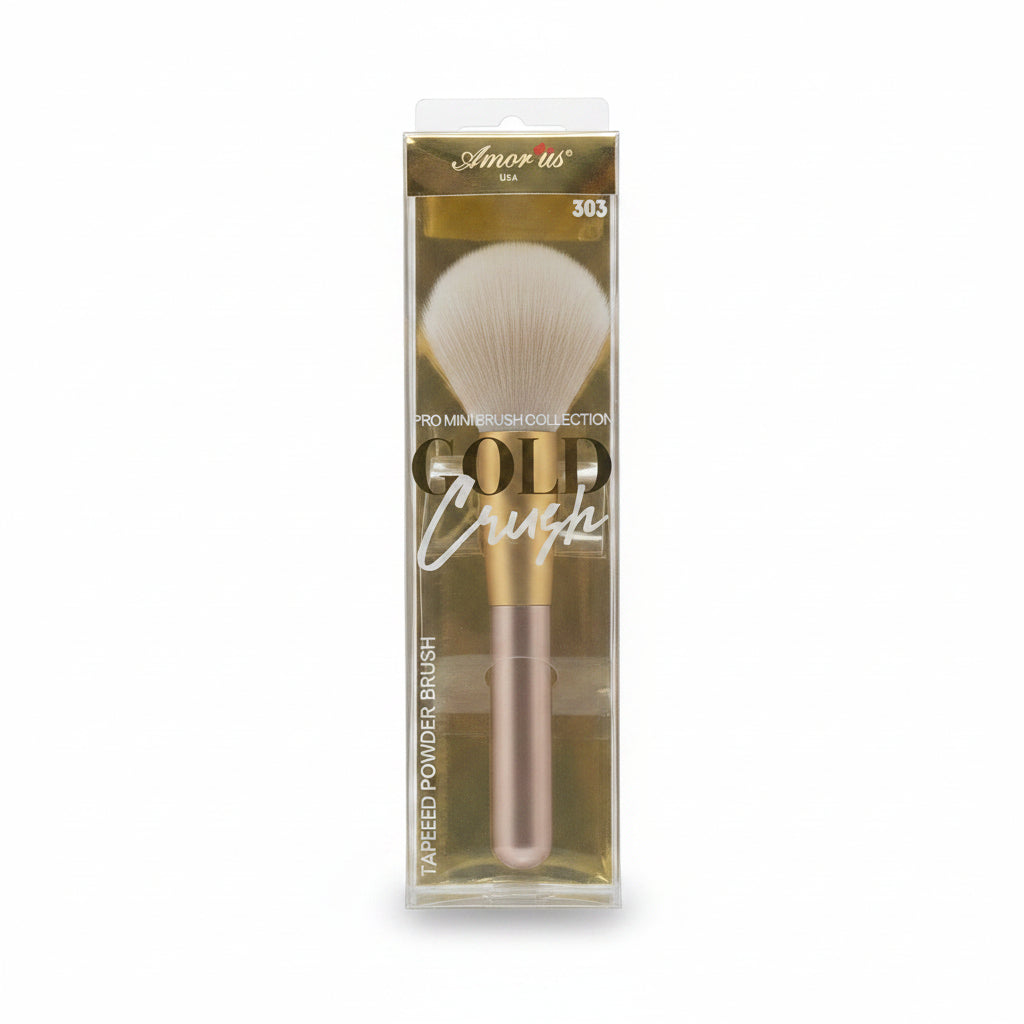 Amor Us Gold Crush Tapered Powder Brush 1 pz