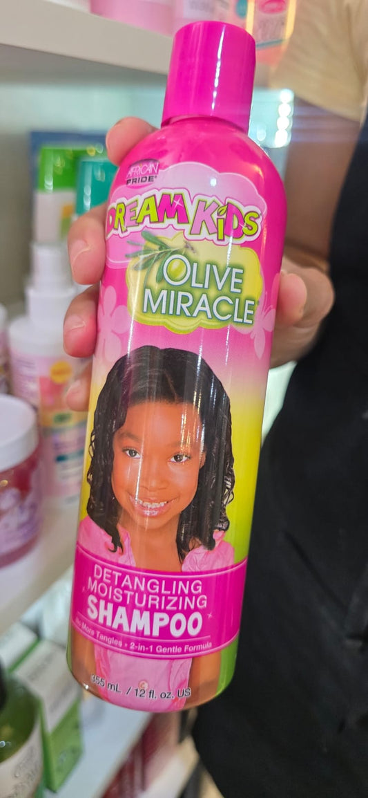 African Pride Dream Kids Olive Miracle Detangling Moisturizing Shampoo 355ml